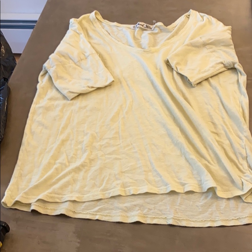 Michael stars boxy 3/4 ish sleeve top
